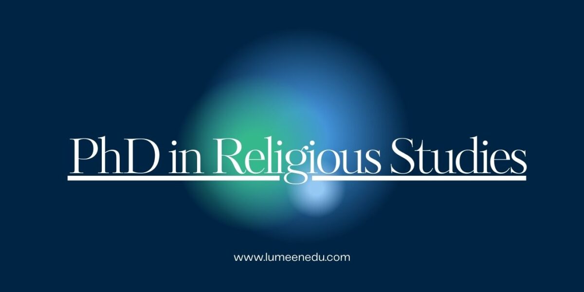 PhD in Religious Studies